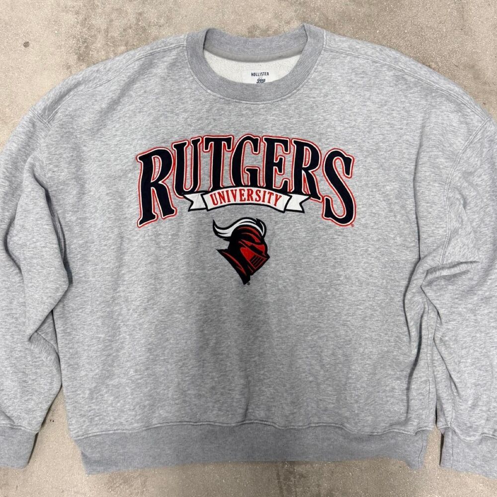 Hollister-co Men's Grey Sweatshirt